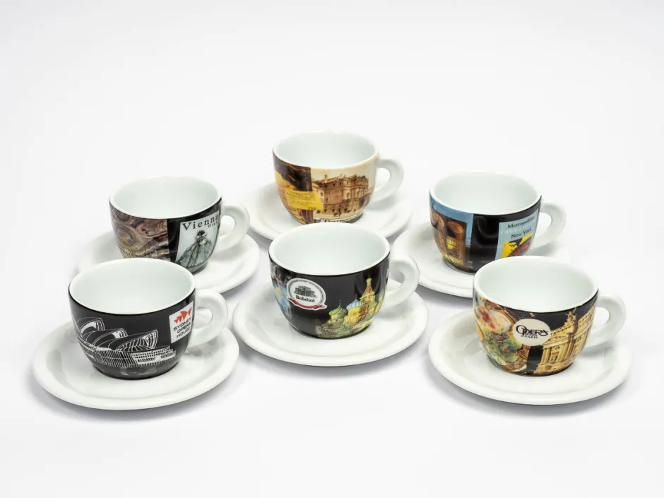 Discount Ancap Cappuccino Grande Musica Porselein Servies | Ancap Porselein