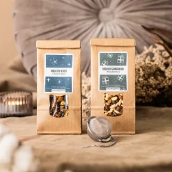 Hot Cadeaupakket Kerstthee 2x thee en RVS thee ei Theepakket | Kerstthee