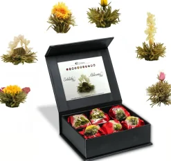 New Cadeauset: 6 theebloemen in magneetbox Theebloemen | Theepakket