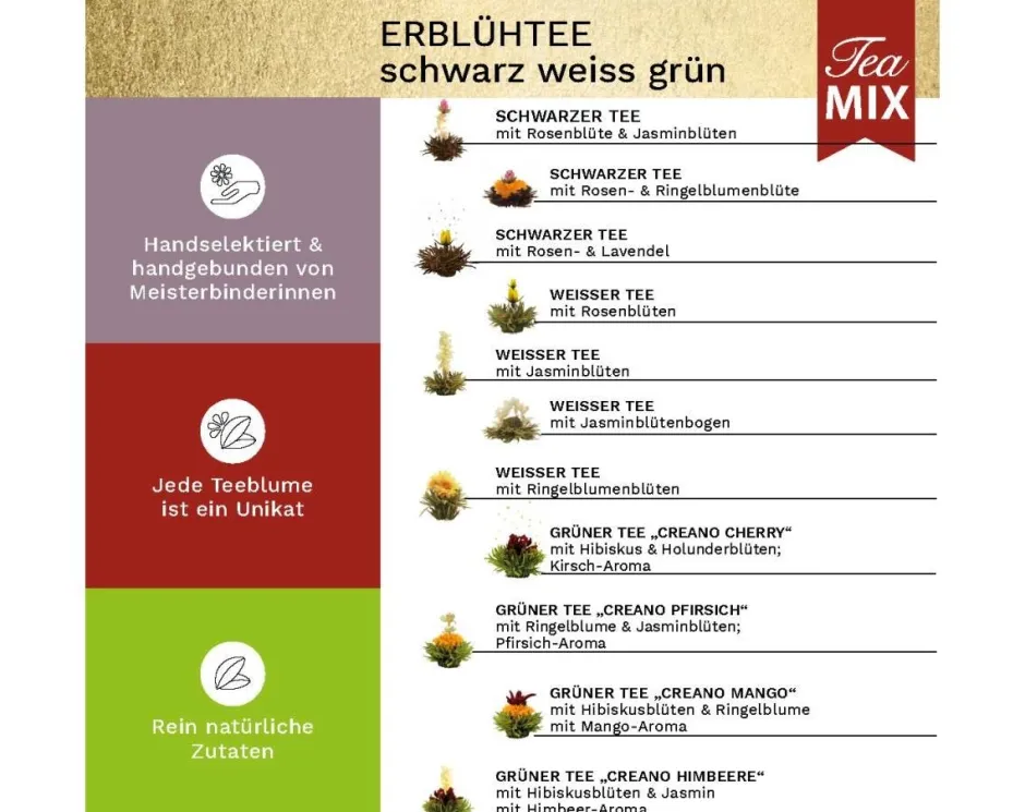 Discount Cadeauset mix 18 theebloemen in magneetbox Theebloemen | Theepakket