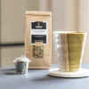 Outlet Cadeauset mok & thee variant wit-lichtroze-bruin Theepakket | Vaderdag