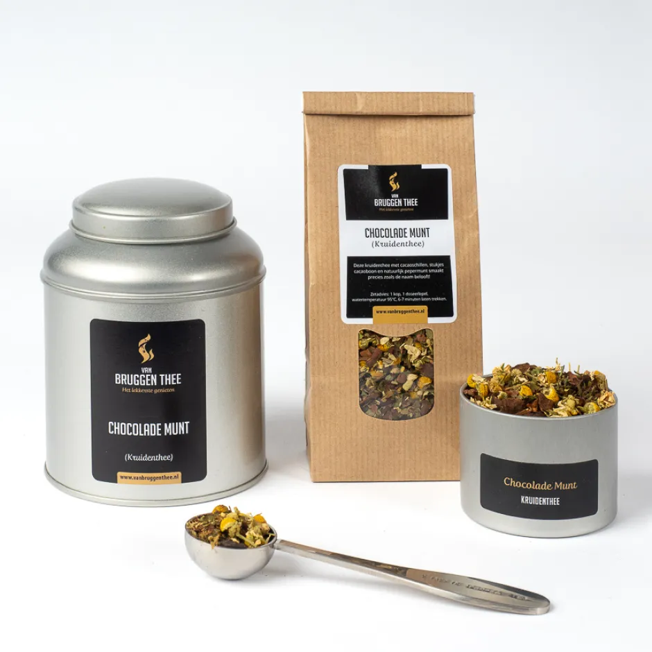 New Chocolade Munt kruidenthee Muntthee | Chocolade Thee/ Cacao Thee