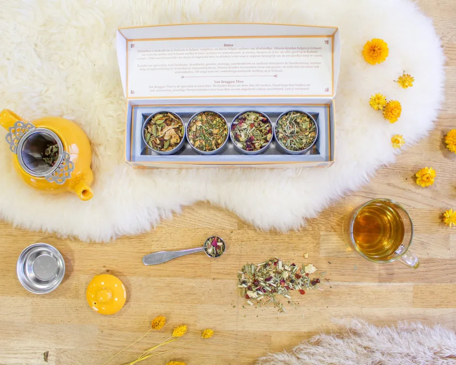 Hot Detox ayurvedische kruidenthee pakket Theepakket | Kurkuma Thee