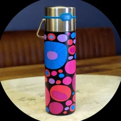 Discount Eigenart Leeza Drinkfles Cheerful RVS Thermosflessen Leeza To-Go