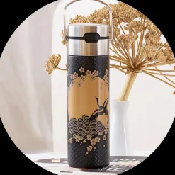 Fashion Eigenart Leeza Drinkfles Komorebi RVS Thermosflessen Leeza To-Go