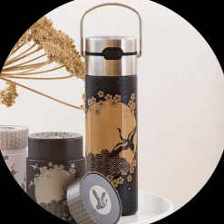 Fashion Eigenart Leeza Drinkfles Komorebi RVS Thermosflessen Leeza To-Go