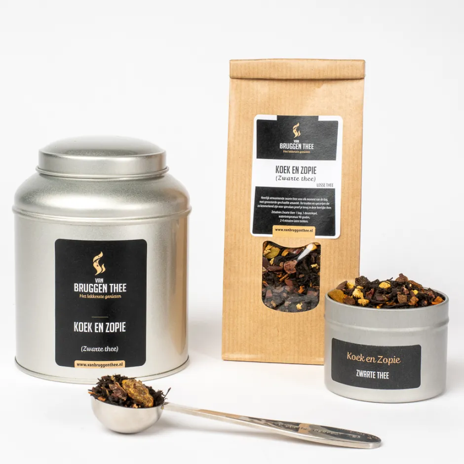 Online Koek en Zopie zwarte thee Kruidnagel Thee | Chocolade Thee/ Cacao Thee