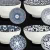 Best Kommenset blauw wit Porselein Servies