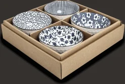 Best Kommenset blauw wit Porselein Servies