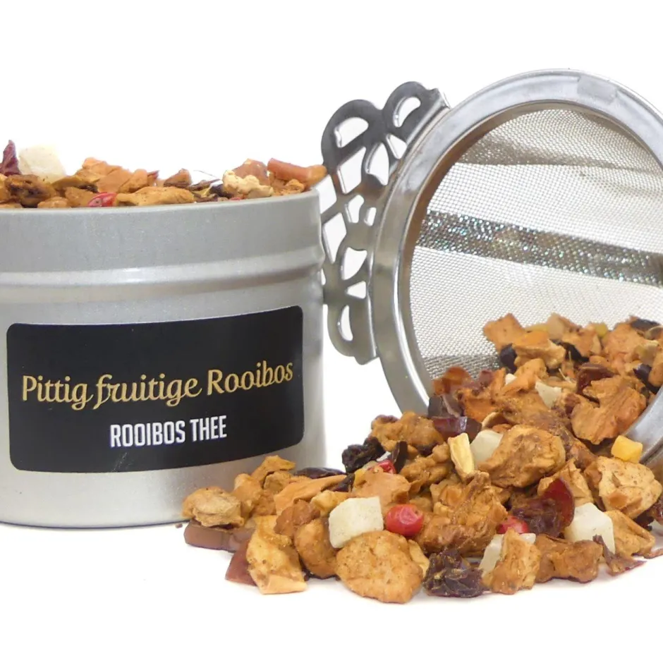 New Pittig Fruitige Rooibos - Rooibosthee Cafeïnevrije / Theïne Vrije Thee | Herfst Thee