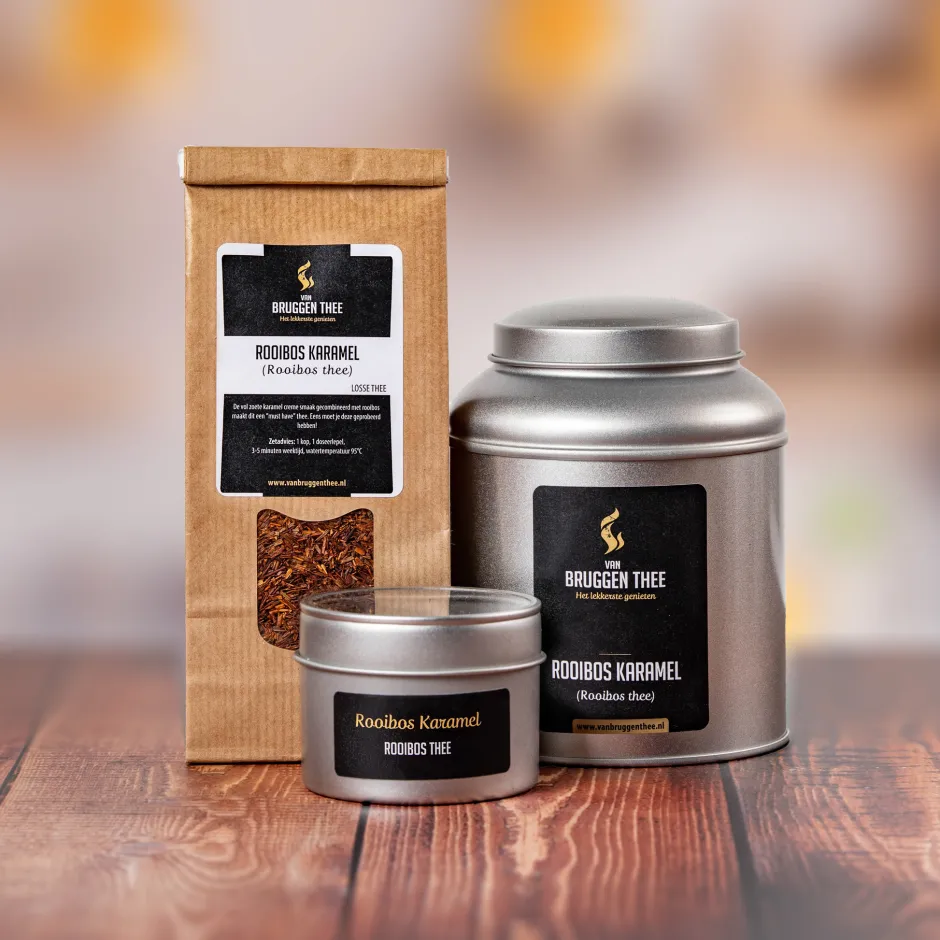 New Rooibos karamel Cafeïnevrije / Theïne Vrije Thee | Herfst Thee