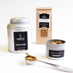 Hot Spirituele energie ayurvedische kruidenthee Kurkuma Thee | Chocolade Thee/ Cacao Thee