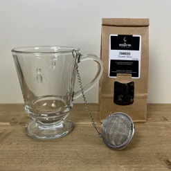 Discount Thee geschenkset met glas - Abeille La Rochère Theeglas En Glaswerk | Theepakket