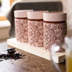 Clearance Theeplank Mandala Roze Bewaarblikken Eigenart | Theeplanken