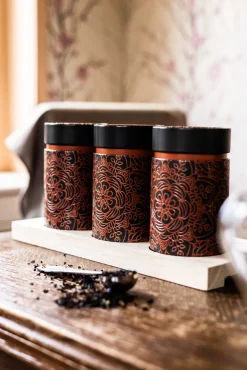 Discount Theeplank Mandala zwart Bewaarblikken Eigenart | Theeplanken