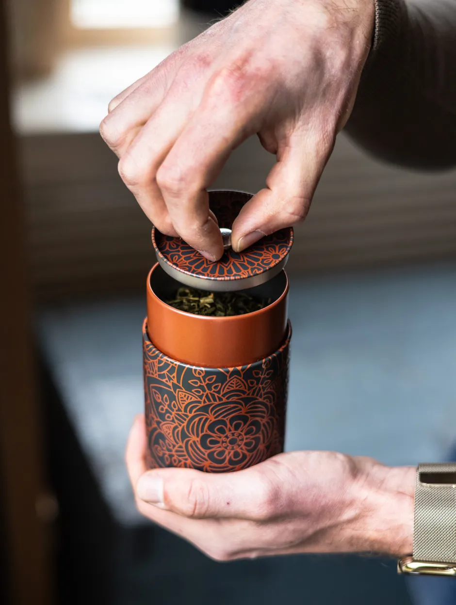 Discount Theeplank Mandala zwart Bewaarblikken Eigenart | Theeplanken