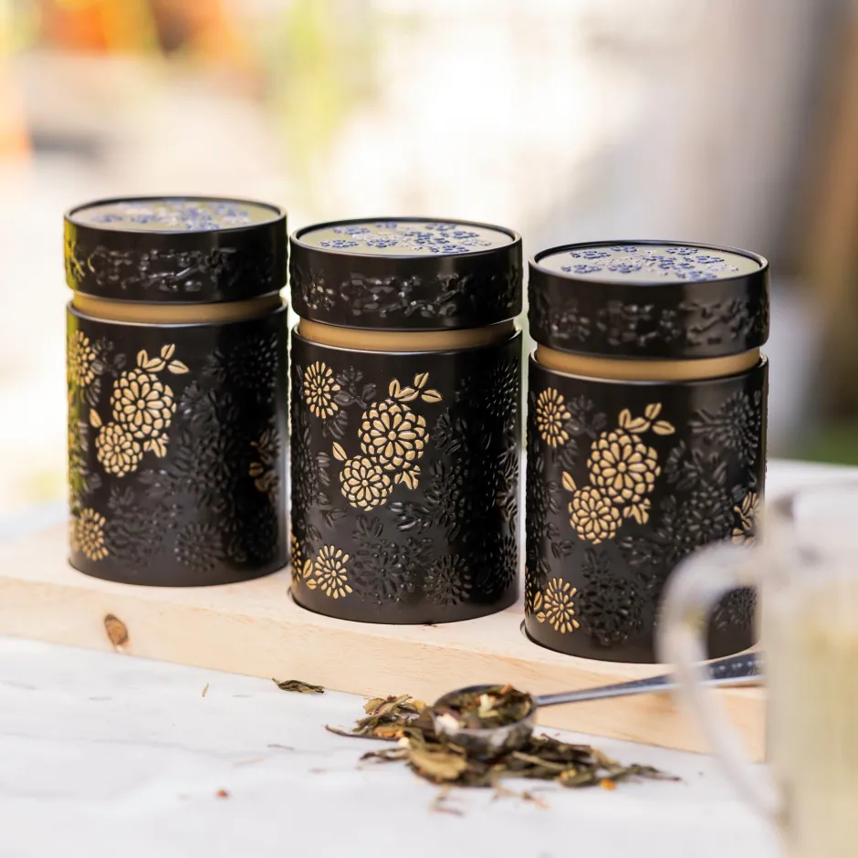 Sale Theeplank Yumiko Black Bewaarblikken Eigenart | Theeplanken