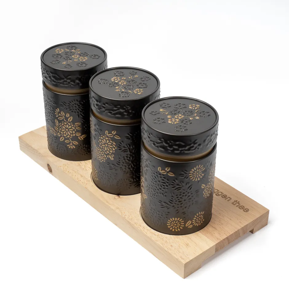 Sale Theeplank Yumiko Black Bewaarblikken Eigenart | Theeplanken