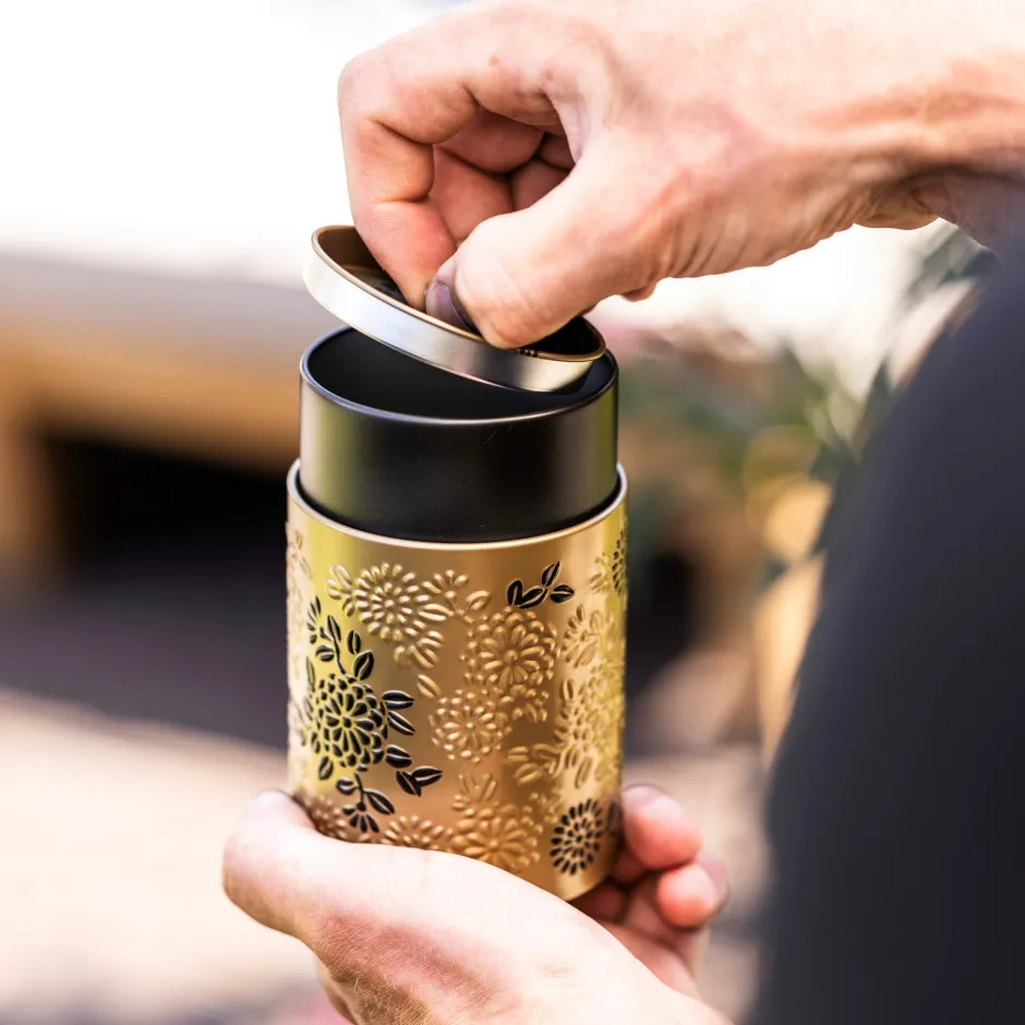 Fashion Theeplank Yumiko Gold Bewaarblikken Eigenart | Theeplanken
