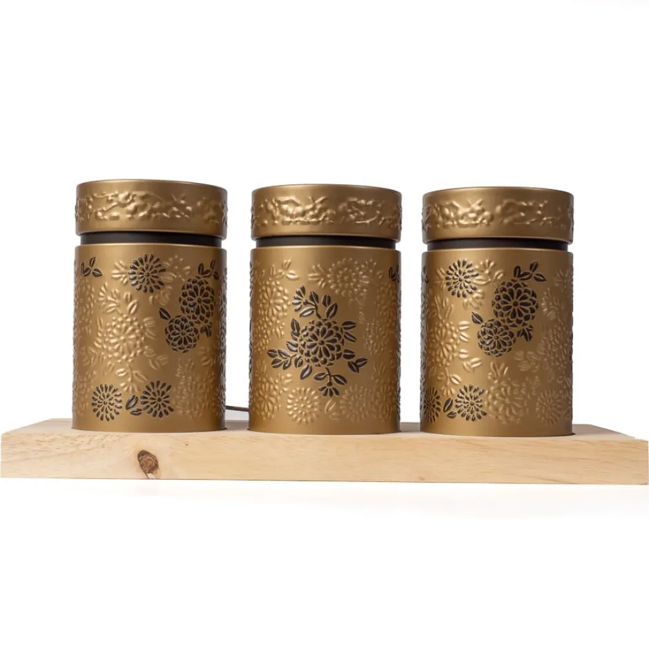 Fashion Theeplank Yumiko Gold Bewaarblikken Eigenart | Theeplanken