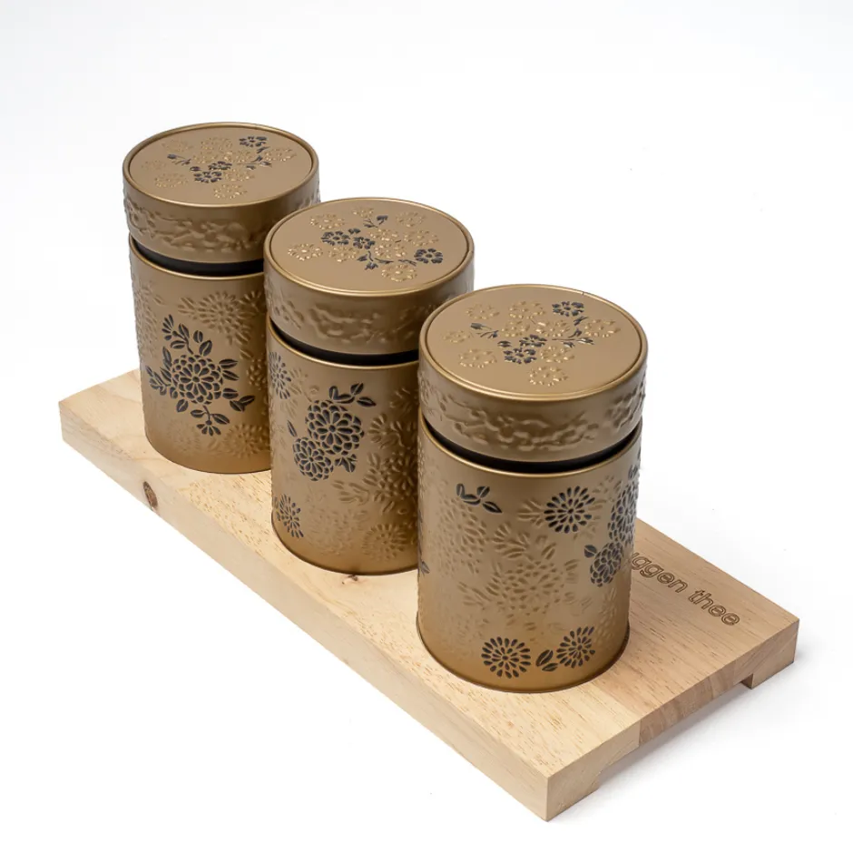 Fashion Theeplank Yumiko Gold Bewaarblikken Eigenart | Theeplanken