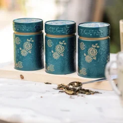 New Theeplank Yumiko Petrol Bewaarblikken Eigenart | Theepakket